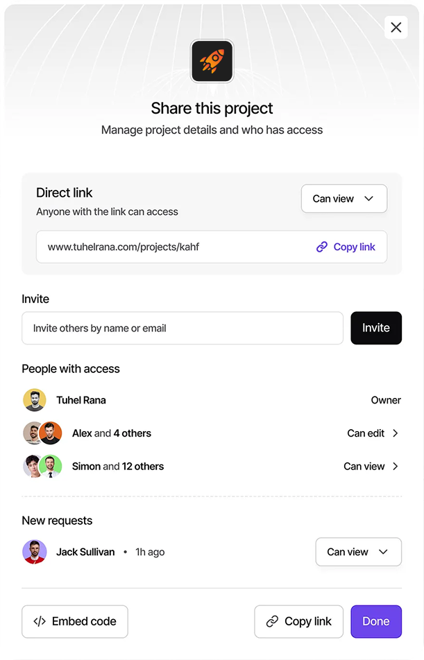 Smart roles and user access control management interface